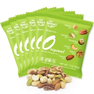 Unsalted Mixed Nuts Snack Packs/No Peanuts/Healthy Trail Mix Individual Packs. - Picture 1 of 9
