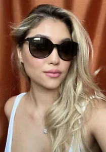 Nuevas gafas de sol para mujer GUCCI GG 3722/S HNZHA 55 mm tortuga de gran tamaño Italia - Imagen 1 de 7
