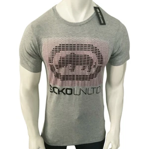 NUEVO CON ETIQUETAS ECKO UNLTD. MSRP $38.99 CAMISETA HOMBRE GRIS CUELLO REDONDO MANGA CORTA TALLA S L - Imagen 1 de 5