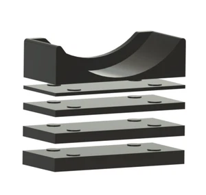 4" Diameter Wheel Chock Level System Bundle Pack Wheel Chock Tool Box Level - Picture 1 of 2