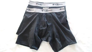 CHAMPION MEN'S BOXER SHORTS 2-Pack ~ Black/Small - Picture 1 of 2