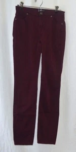 Buffalo David Bitton Burgundy Mid-Rise Stretch Skinny Jeans Measures 28Wx30L EUC - Picture 1 of 2