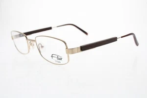 New Flair Titan 283 Col 675 Gold Brown Wooden Eyeglasses 51/20-140 mm Germany - Picture 1 of 10