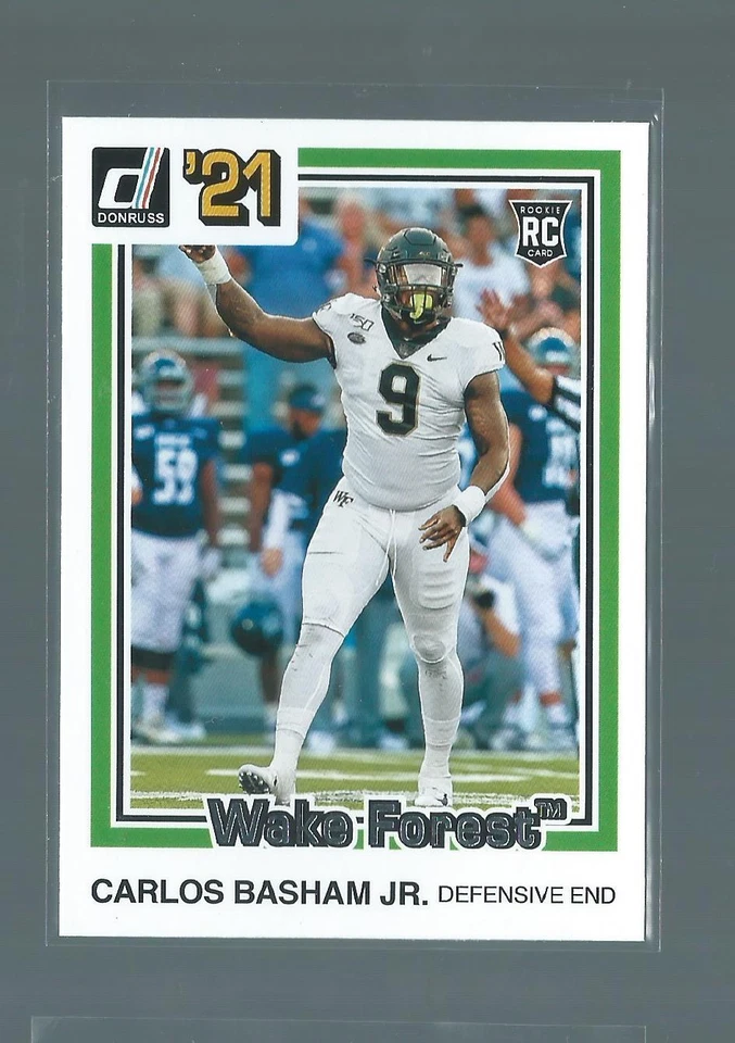 Carlos Basham Jr Wake Forest Panini Donruss '21 RC  # 31  *267F     - Image 1 of 1