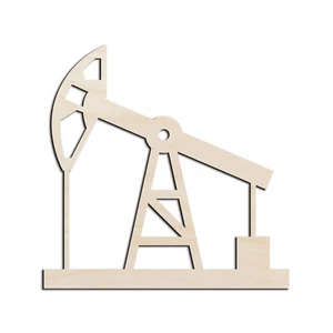 Oil Pump Laser Cut Out Unfinished Wood Shape Craft Supply - Picture 1 of 6