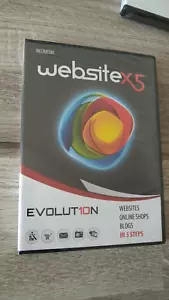 WebSiteX5 10 Evolution Web Builder Design Shops Blogs Sites DVD Download License - Picture 1 of 1