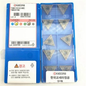 Kyocera TNMG160408MS TNMG331MS PR1125 CNC Carbide Insert 10pcs New - Picture 1 of 3