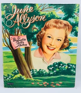 Vintage 1955 JUNE ALLYSON FOLDER ONLY Whitman Publishing Fashion - Picture 1 of 3