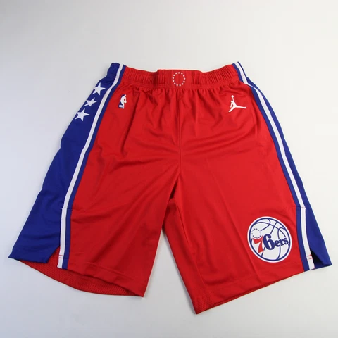 Philadelphia 76ers Nike NBA Authentics Game Shorts Men's Red New Cover