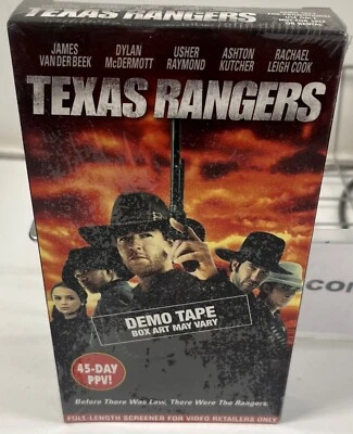 Texas Rangers VHS Promo Screener James Vanderbeek Ashton Kutcher NEW SEALED - Image 1 of 3