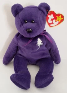 Ty Princess Diana Beanie Baby Babies Bear 1997 autentico, errori, senza spazio - Foto 1 di 8