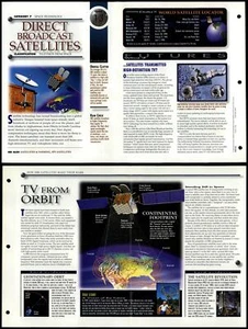 Direct Broadcast Satellites #13 Tech Secrets Of Universe Fact File Fold-Out Page - Picture 1 of 1
