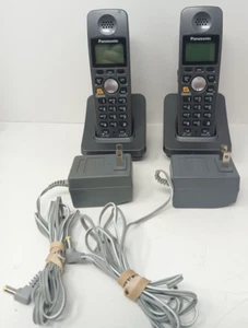 Panasonic KX-TGA600B Cordless Home Phones W/ Charging Cradle & Adapter LOT of 2 - Picture 1 of 12