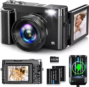 Digitalkamera, 4K 48 MP Autofokus Vlogging-Kamera mit 32G Speicherkarte 16-facher Zoom - Bild 1 von 17