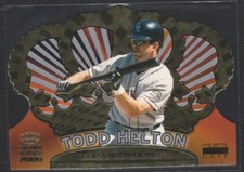 2000 PACIFIC CROWN ROYALE PREMIERE DATE PARALLEL #48 TODD HELTON ROCKIES #/121