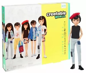 Creatable World Deluxe Customizable Gender Inclusive Doll – Black Straight Hair - Picture 1 of 12