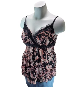 Torrid Y2k Babydoll Top Women 2X Multicolor Roses Floral Lace Tie Whimsigoth - Picture 1 of 24