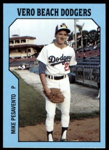 1985 TCMA Vero Beach Dodgers Mike Pesavento Vero Beach Dodgers #22