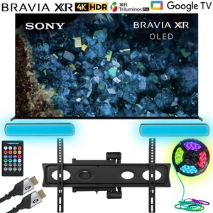Sony BRAVIA XR 83" A80L OLED 4K HDR Smart TV 2023 with TV Wall Mounting Bundle - Picture 1 of 12