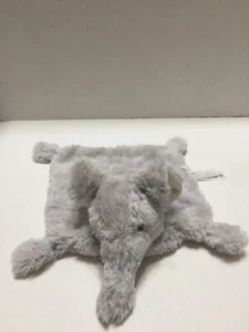 "Manta de seguridad para bebé gris elefante amoroso elegante lana 12 1/2"" X 10" - Imagen 1 de 7