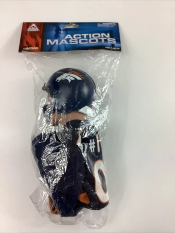 Action Mascots  Denver Broncos NFL Football Doll Plush #1 Fan NEW in package Cover