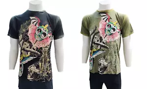 Christian Audigier Los Angeles Herren T-Shirt kurzärmelig Strass S-M-L-XL - Bild 1 von 17