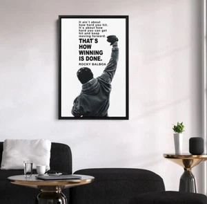 Póster de cita motivacional de Rocky Balboa - Imagen 1 de 7