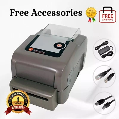 Datamax E-4205A Direct Thermal Barcode Printer LAN USB Cutter 1 YR WARRANTY - Image 1 of 4