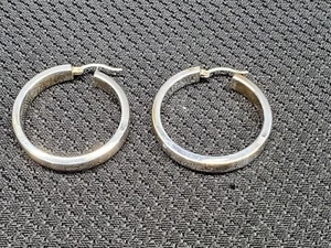 Orecchini a cerchio vintage designer AK Turchia argento sterling 925 dichiarazione - Foto 1 di 8