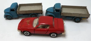 VINTAGE DINKY TOYS CAR TRUCK LOT 2 DODGE REAR TIPPING WAGON TRIUMPH TR7 RED - Picture 1 of 6