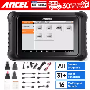 Ancel MT700 OBD2 Scanner Motorcycle Diagnostic Tool For Ducati Triumph ABS Bleed - Foto 1 di 14