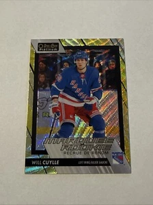 2023-24 O-Pee-Chee Platinum Marquee Rookie #213 Neon Yellow Surge Will Cuylle RC - Picture 1 of 4
