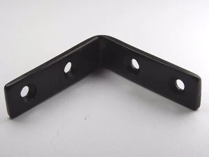 Soportes de esquina rectangular de 90 grados negros de acero inoxidable - Imagen 1 de 4