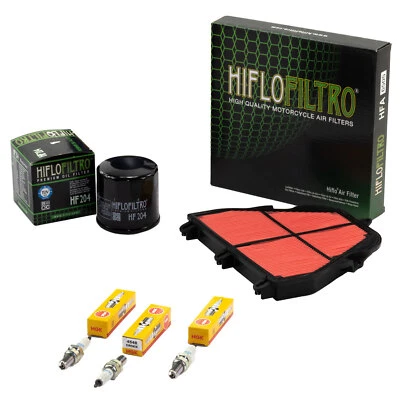 Wartung Set für Triumph Daytona 675 Street Triple Luftfilter Ölfilter Zündkerzen - Bild 1 von 4