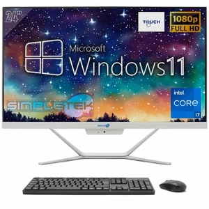 Aio All IN One Touch Screen I7 24 " Full HD Windows 11 4gb 120gb PC Touchscreen_ - Picture 1 of 8