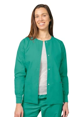 Adar Women Medical Nursing Workwear Uniform Long Sleeve Warm Up Scrub Jacket - Image 1 of 4