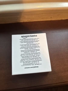 Carte mémoire micro SDXC Amazon Basics 128 Go avec adaptateur pleine grandeur - 100 Mo/S U3 - Photo 1 sur 2