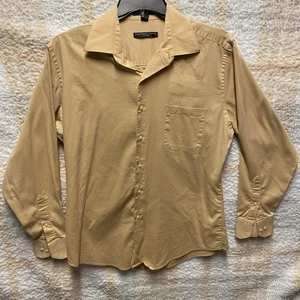Camisa Geoffrey Beene Para Hombre Grande 16.5 34/35 Marrón Abotonada Manga Larga Cuello - Imagen 1 de 10