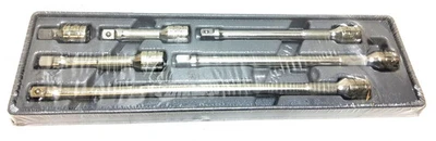 Herramientas a Presión NUEVO 206AFX 6 piezas 3/8" Juego de Extensión de Enchufe Cromo Moleteado EE. UU. Foto 1 de 4