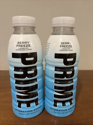 2 Rare Berry Freeze Prime Hydration Sealed Bottles Very Collectible - Image 1 of 4