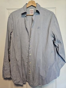 Camisa de vestir Brooks Brothers talla 10 azul manga larga - Imagen 1 de 4