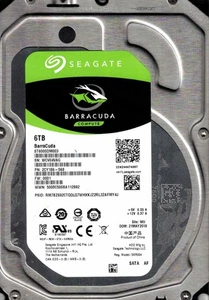ST6000DM003, 2CY186-568, 0001, WU, WCV0 SEAGATE 6TB MAI 2018 - Bild 1 von 2