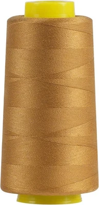 Hilo de mezclilla de 1500 yardas para jeans, hilo de poliéster años 20/2, costura 20S/2, dorado Foto 1 de 4