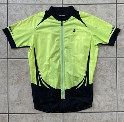 Camiseta deportiva de carreras Specialized para hombre de manga corta con cremallera completa neón XL Team Club Foto 1 de 4