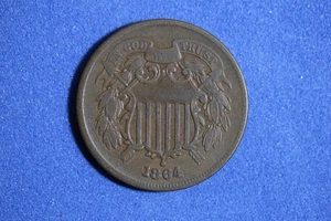 Estate Find 1864 - Shield Two Cents!!!  #K54471 - Picture 1 of 2
