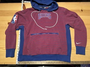 Nike Philadelphia 76ers 75th Anniversary NBA Courtside Striped Hoodie Mens Large - Picture 1 of 14