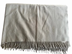 Sferra Pure Cashmere Throw Blanket Grey 50x72 Made In Germany - Picture 1 of 6