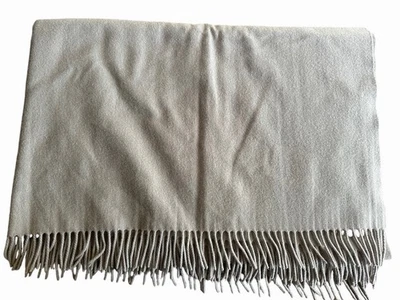 Sferra Pure Cashmere Throw Blanket Grey 50x72 Made In Germany - Image 1 of 4