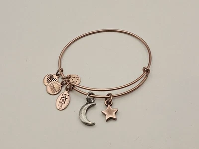 Pulsera Alex & Andi Ulta Collection Plata Tono Oro Rosa Estrella Luna Foto 1 de 4