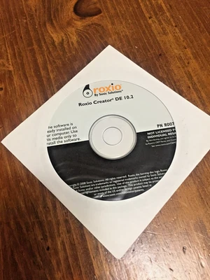 Roxio Creator DE 10.2 Sonic Solutions Installation Disk New Sealed - Image 1 of 2